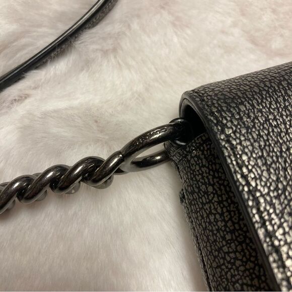 Coach 36335 Gunmetal Metallic Pebble Leather Crosstown Crossbody Bag - Picture 11 of 14